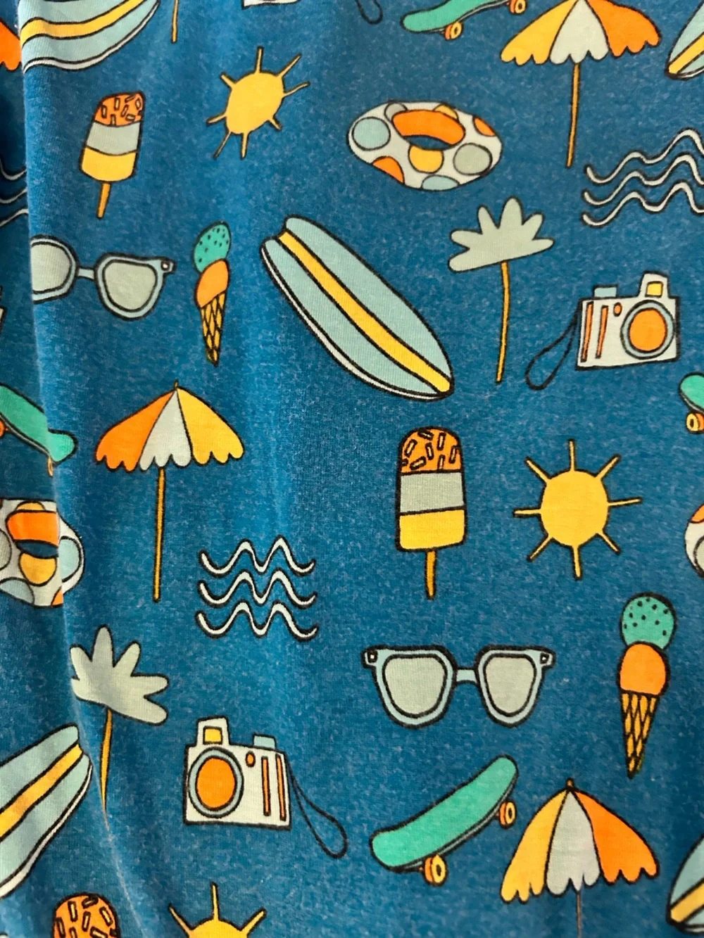 Little Sleepies Surf’s Up Bamboo Viscose Zippy- 12/18 months and Matching Bib
